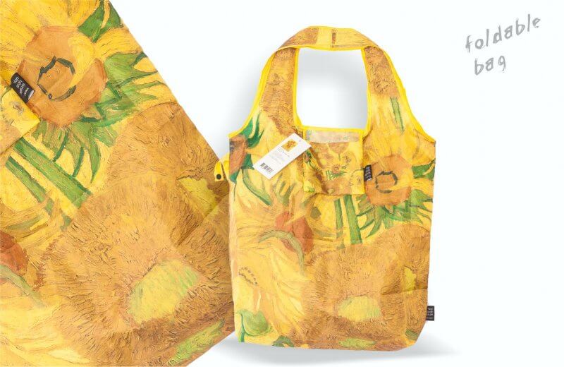 hoofd maandelijks schot Opvouwbare Draagtas Gogh met Full Colour Print | UTS Bags